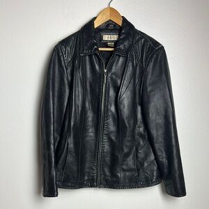 Preston & York Black Leather Jacket